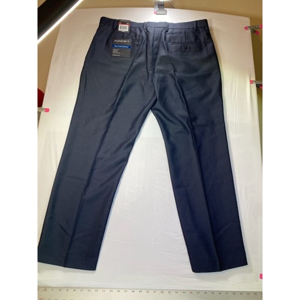 Axist Men’s Silk Straight‑Fit Pants NWT Navy 40x30